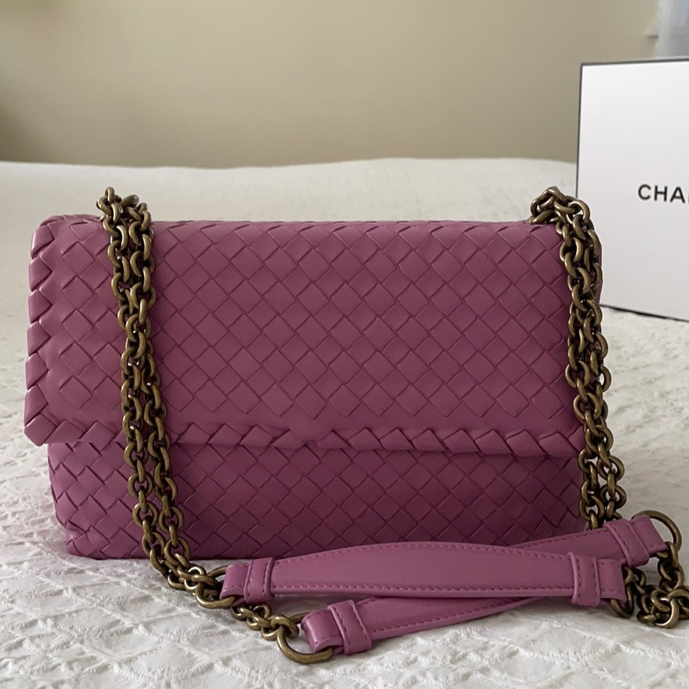 Intrecciato Woven Nappa Leather Olimpia Bag by Bottega Venetta